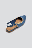 Μπαλαρίνες μυτερές slingback από ψάθα ERYNN