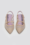 Μπαλαρίνες μυτερές slingback με διαφάνεια MARIAMARE