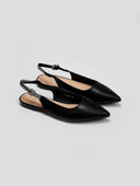 Μπαλαρίνες μυτερές slingback με στρας ERYNN