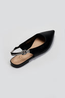 Μπαλαρίνες μυτερές slingback με στρας ERYNN