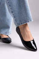 Μπαλαρίνες μυτερές λουστρίνι Estil - Μαύρο - thefashionproject.gr - Estil - 23619002003