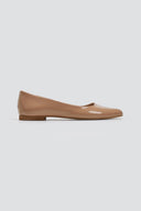 Μπαλαρίνες μυτερές λουστρίνι Estil - Nude - thefashionproject.gr - Estil - 23619004003