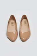 Μπαλαρίνες μυτερές λουστρίνι Estil - Nude - thefashionproject.gr - Estil - 23619004003