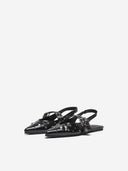 Μπαλαρίνες μυτερές λουστρίνι ONLY 15340903 - Μαύρο - thefashionproject.gr - ONLY - 23462002002