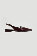 Μπαλαρίνες μυτερές λουστρίνι TFP - Burgundy - thefashionproject.gr - TFP