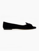 Μπαλαρίνες μυτερές με φιογκάκι - Μαύρο - thefashionproject.gr - Bellamica