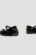 Μπαλαρίνες μυτερές με λουράκι - Μαύρο - thefashionproject.gr - ERYNN
