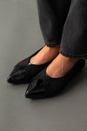 Μπαλαρίνες μυτερές με μπαρέτα Estil - Μαύρο - thefashionproject.gr - Estil