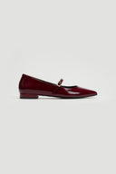 Μπαλαρίνες μυτερές με μπαρέτα TFP - Burgundy - thefashionproject.gr - TFP
