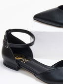Μπαλαρίνες μυτερές με μπαρέτα TFP - Μαύρο - thefashionproject.gr - TFP