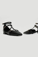Μπαλαρίνες μυτερές με μπαρέτα Tfp - Μαύρο - thefashionproject.gr - TFP