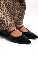 Μπαλαρίνες μυτερές με μπαρέτα TFP - Μαύρο - thefashionproject.gr - TFP