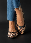 Μπαλαρίνες μυτερές με οικολογικό ponyskin estil - Animal - thefashionproject.gr - Estil