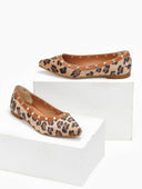Μπαλαρίνες μυτερές με οικολογικό ponyskin estil - Leopard - thefashionproject.gr - Estil