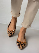 Μπαλαρίνες μυτερές με οικολογικό ponyskin estil - Leopard - thefashionproject.gr - Estil