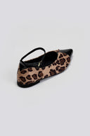 Μπαλαρίνες μυτερές με print Estil - Leopard - thefashionproject.gr - Estil