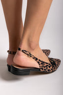Μπαλαρίνες μυτερές με print TFP - Leopard - thefashionproject.gr - TFP