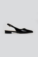 Μπαλαρίνες μυτερές με slingback λουράκι TFP - Μαύρο - thefashionproject.gr - TFP