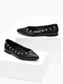 Μπαλαρίνες μυτερές με τρουκς estil - Μαύρο - thefashionproject.gr - Estil
