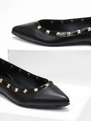 Μπαλαρίνες μυτερές με τρουκς estil - Μαύρο - thefashionproject.gr - Estil