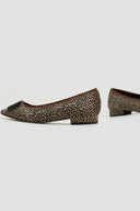 Μπαλαρίνες μυτερές ponyskin AZAREY - Τάουπε - thefashionproject.gr - AZAREY