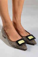 Μπαλαρίνες μυτερές ponyskin AZAREY - Τάουπε - thefashionproject.gr - AZAREY