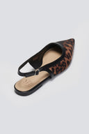 Μπαλαρίνες μυτερές σατέν με print ERYNN - Leopard - thefashionproject.gr - ERYNN - 23792032002