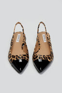 Μπαλαρίνες μυτερές slingback - Leopard - thefashionproject.gr - BOTEGGA 22