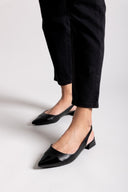 Μπαλαρίνες μυτερές slingback - Μαύρο - thefashionproject.gr - BOTEGGA 22 - 23404002002