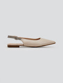 Μπαλαρίνες μυτερές slingback με στρας ERYNN - Μπεζ - thefashionproject.gr - ERYNN - 23551003002
