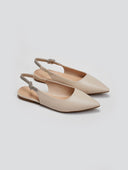 Μπαλαρίνες μυτερές slingback με στρας ERYNN - Μπεζ - thefashionproject.gr - ERYNN - 23551003002