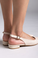 Μπαλαρίνες μυτερές slingback TFP - Μπεζ - thefashionproject.gr - TFP