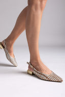 Μπαλαρίνες μυτερές slingback Xti - Χρυσό - thefashionproject.gr - Xti Footwear