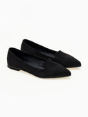 Μπαλαρίνες μυτερές suede Estil - Μαύρο - thefashionproject.gr - Estil