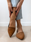 Μπαλαρίνες μυτερές suede Estil - Ταμπά - thefashionproject.gr - Estil
