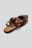 Μπαλαρίνες μυτερές suede με τοκάδες - Leopard - thefashionproject.gr - Ideal shoes - 23397032002