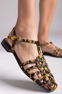 Μπαλαρίνες ponyskin με print Gioseppo