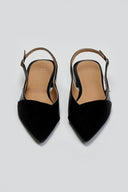 Μπαλαρίνες slingback μυτερές - Μαύρο - thefashionproject.gr - Sergio Todzi