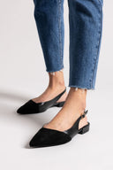 Μπαλαρίνες slingback μυτερές - Μαύρο - thefashionproject.gr - Sergio Todzi