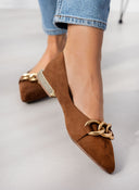 Μπαλαρίνες suede με αλυσίδα Xti 142000