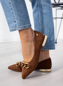 Μπαλαρίνες suede με αλυσίδα Xti 142000