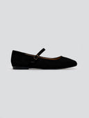 Μπαλαρίνες suede με μπαρέτα ERYNN - Μαύρο - thefashionproject.gr - ERYNN