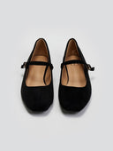 Μπαλαρίνες suede με μπαρέτα ERYNN - Μαύρο - thefashionproject.gr - ERYNN