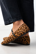 Μπαλαρίνες suede με print