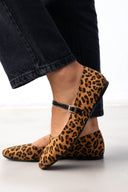 Μπαλαρίνες suede με print