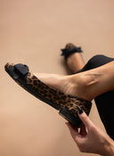 Μπαλαρίνες suede με print Estil - Leopard - thefashionproject.gr - Estil