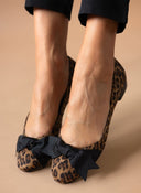 Μπαλαρίνες suede με print Estil - Leopard - thefashionproject.gr - Estil
