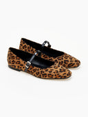Μπαλαρίνες suede με print - Leopard - thefashionproject.gr - TFP