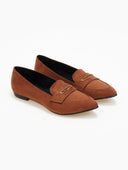 Μπαλαρίνες suede μυτερά estil - Ταμπά - thefashionproject.gr - Estil