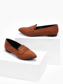Μπαλαρίνες suede μυτερά estil - Ταμπά - thefashionproject.gr - Estil
